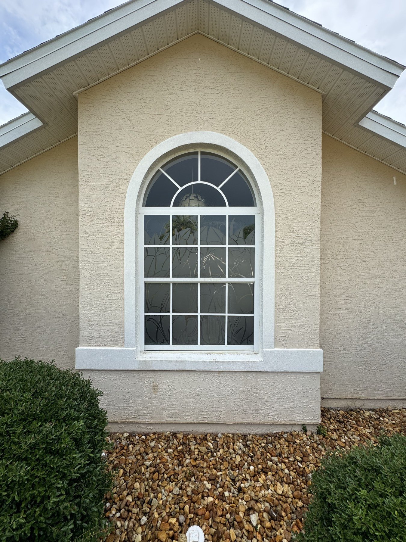 Professional detail work on impact window screen