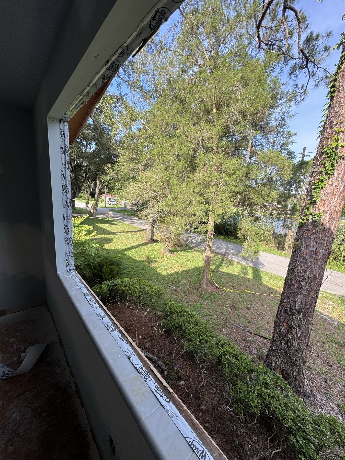 Luxury two-story home — impact window installation